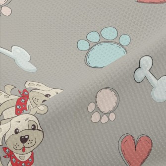 Puppy And Toys Piqué