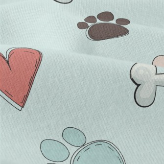 Colorful Paw Prints And Dog To Modern Jersey
