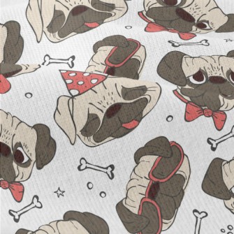 Hand Drawn Trendy Pug Modern Jersey