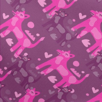 Cartoon Vicious Hound Pongee