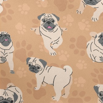 Pug In Different Actions Pongee