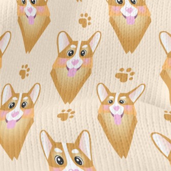 Heart Nose Corgi Stretch Jersey