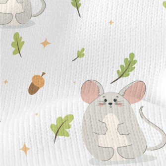 Wild Mice And Acorns Stretch Jersey