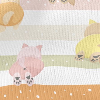 Colored Cat Butt Stretch Jersey