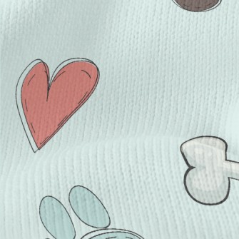 Colorful Paw Prints And Dog To Stretch Jersey