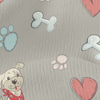 Puppy And Toys Stretch Jersey