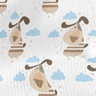 Cartoon Dog In The Sky Stretch Jersey