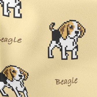 Pixel Beagle Lightweight Cotton Poplin