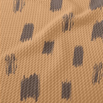 Hand Drawn Giraffe Spots Birdseye Piqué
