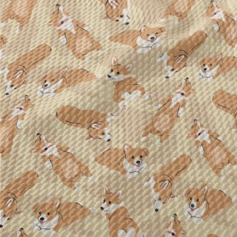 Happy Pet Corgi Birdseye Piqué