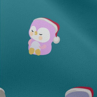Colorful Christmas Penguin Chiffon