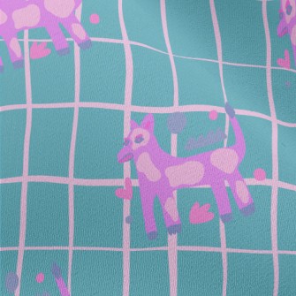 Abstract Fluorescent Dog Chiffon