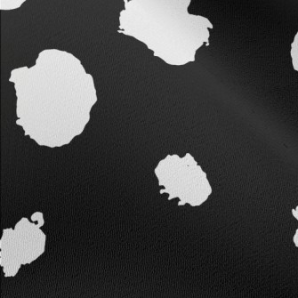 Black Dalmatian Pattern Chiffon