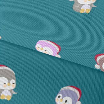 Colorful Christmas Penguin Waterproof Oxford