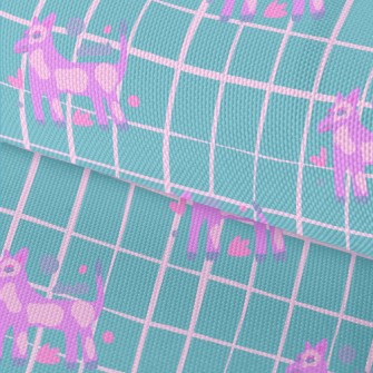 Abstract Fluorescent Dog Waterproof Oxford