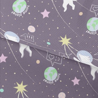 Space Dog Comes Home Waterproof Oxford