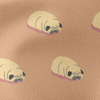 Sleeping Pug Waterproof Canvas