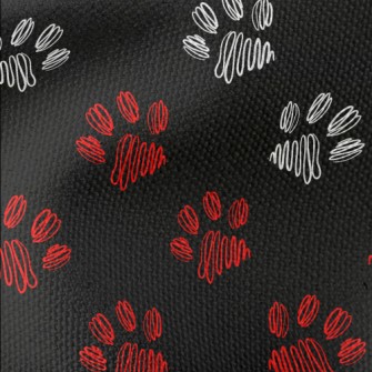Hand Drawn Abstract Dog Paw Pr Waterproof Canvas