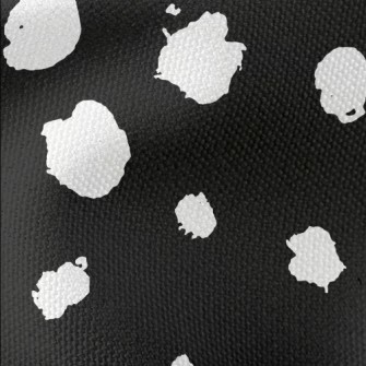 Black Dalmatian Pattern Waterproof Canvas