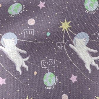 Space Dog Comes Home Waterproof Canvas