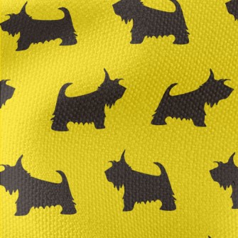 Scottish Terrier Silhouette Waterproof Canvas