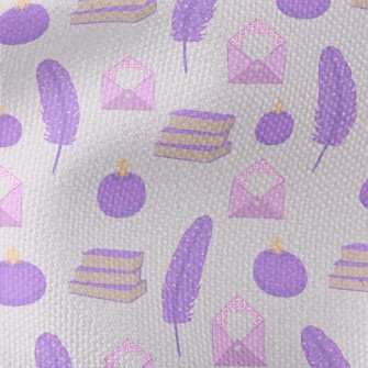 Purple Stationery Set Waterproof Canvas