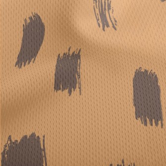 Hand Drawn Giraffe Spots Athletic Mesh Flat Back
