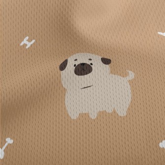 Cute Puppy Baby Athletic Mesh Flat Back