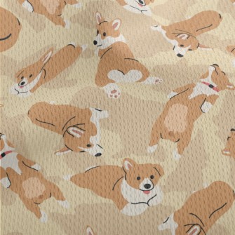 Happy Pet Corgi Athletic Mesh Flat Back
