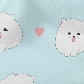 Cute White Pomeranian Terry