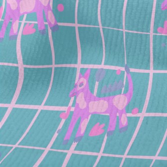 Abstract Fluorescent Dog Terry