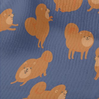 Cartoon Brown Pomeranian Terry
