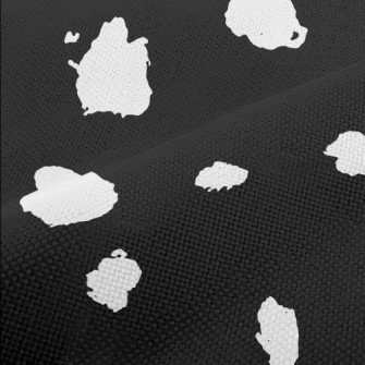 Black Dalmatian Pattern Performance Linen