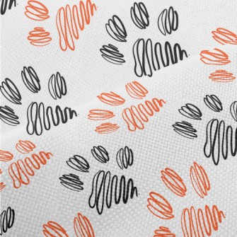 Two-color Line Dog Paw Print Performance Linen