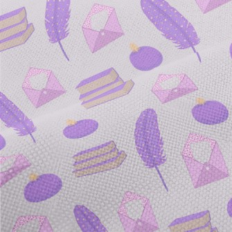Purple Stationery Set Performance Linen