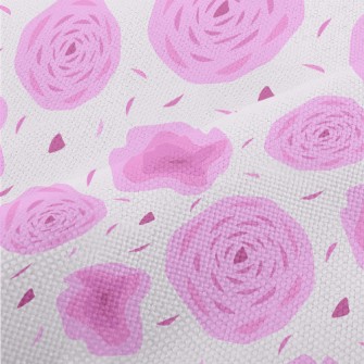Abstract Rose Pattern Performance Linen