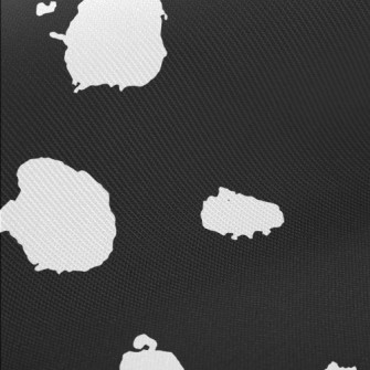 Black Dalmatian Pattern Twill