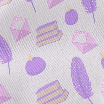 Purple Stationery Set Standard Corduroy