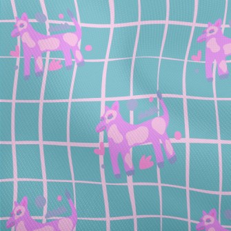 Abstract Fluorescent Dog Dobby
