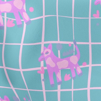 Abstract Fluorescent Dog Stretch Ponte