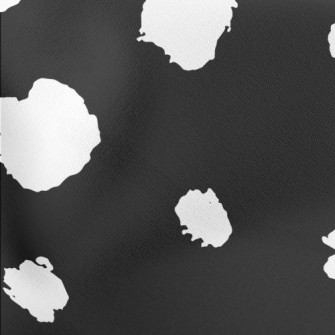 Black Dalmatian Pattern Stretch Ponte