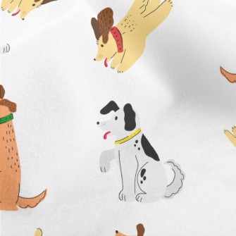 Hand Drawn Pet Dog Training Micro Fleece