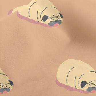 Sleeping Pug Micro Fleece