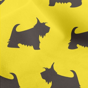Scottish Terrier Silhouette Micro Fleece