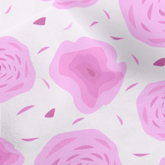 Abstract Rose Pattern Micro Fleece