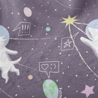 Space Dog Comes Home Minky