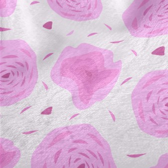 Abstract Rose Pattern Minky