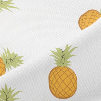 Cartoon Pineapple Piqué