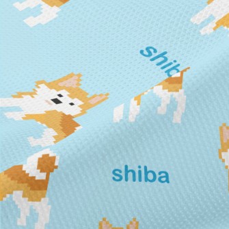 Pixel Shiba Inu Piqué