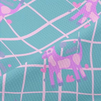 Abstract Fluorescent Dog Piqué